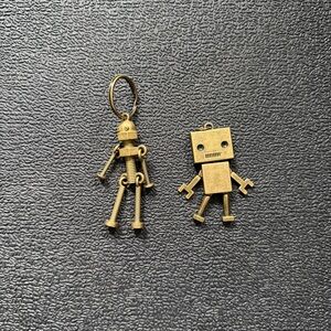 Robot Bag Charm Keychain Bag Accessories Lot Of 2